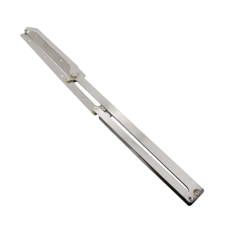 Folding-door hinge assembly - complete closed linkage