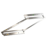 External-opening folding-door linkage, left-opening version