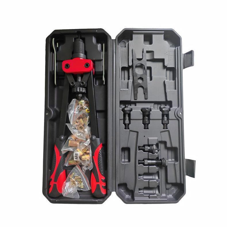 LR882 hand rivet nut kit in its molded storage case