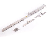Folding-door closed linkage with the mounting plates and fastener pack