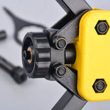 Close-up of the AUBON head linkage and pivots