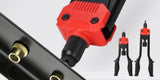 Close-up of the red DZT hand-tool head