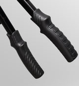 Close-up of the R2016 black contoured grips