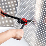 14-inch tool setting a nut in a perforated workpiece