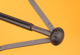 Close-up of the FO-6004D frame joint and handle end
