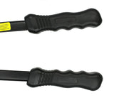 Close-up of the two black BT607 rubber grips