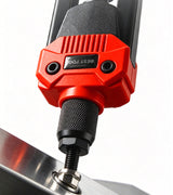 Close-up of the M6022 tool setting a nut in a workpiece