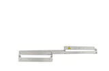 Right-opening folding-door linkage in its closed position