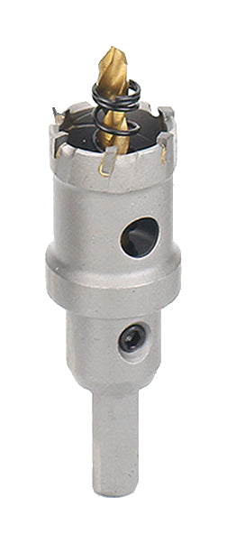Actual 12 mm carbide-tipped hole-saw example; selected diameter and one-, four-, six- or ten-cutter selling unit are stated separately