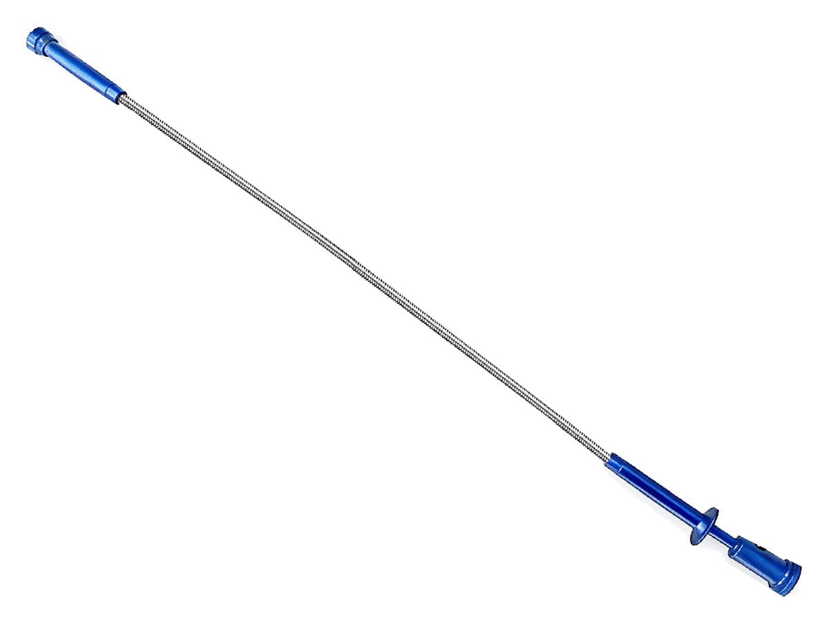 one blue four-claw retriever on a plain white background; representative selection