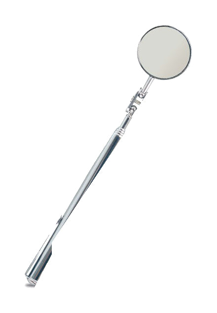 one 31 mm round inspection mirror on a plain white background; representative selection