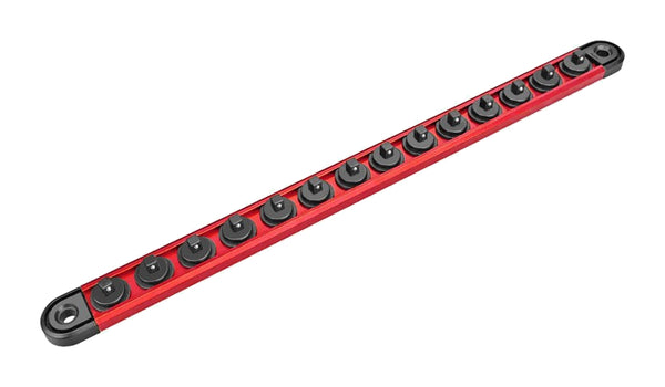 one quarter-inch drive clip rail on a plain white background; representative selection