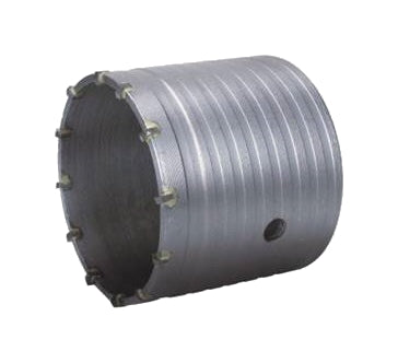 One silver masonry core cutter from the six-core and four-rod kit; other contents not pictured