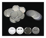58mm Pin Badge Blanks and Refill Materials - original component or reverse view