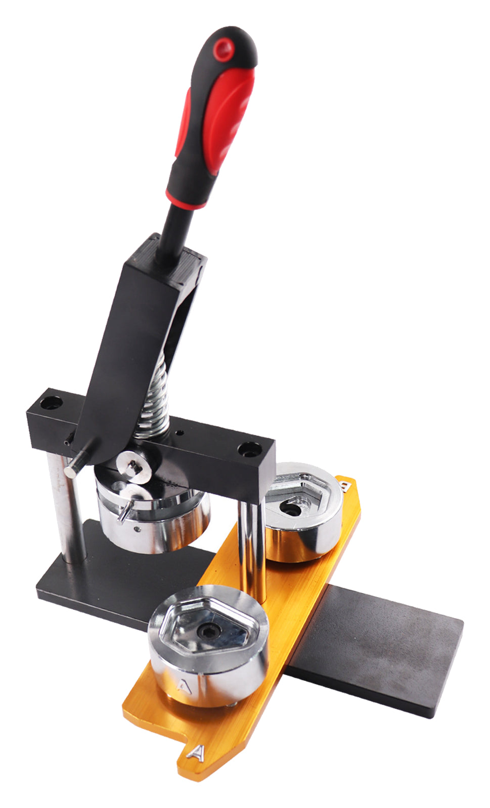 Coffin-Shape Manual Badge Press with Die - main machine view