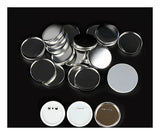 75mm Pin Badge Blank Kits and Shell Refills - original component or reverse view