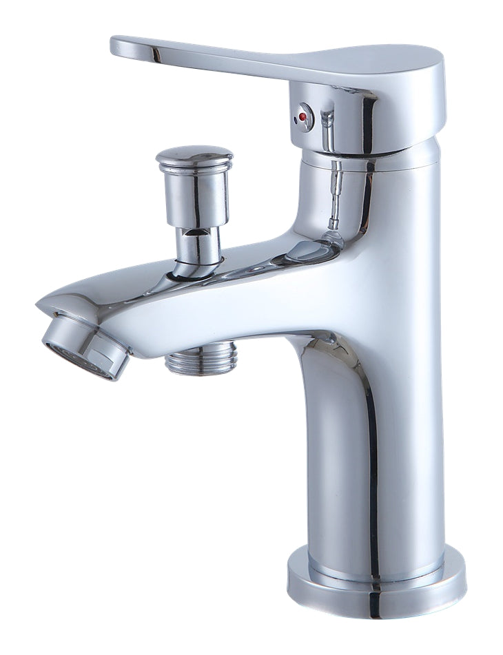 Actual supplier faucet-body example on white; other finishes, head forms, hoses and kit contents follow the selected configuration