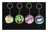 Colored Button Keychain Blank Kits - original component or reverse view