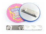 Round Magnetic Badge Blank Material Kits - original component or reverse view