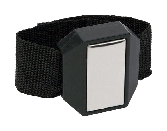 one black QJ7053 magnetic wristband on a plain white background; representative selection