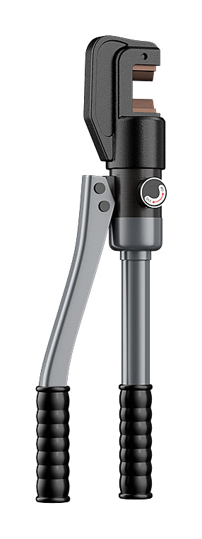 One gray CHINT16B manual hydraulic rebar cutter on pure white
