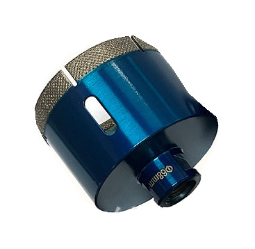 One blue68mm diamond hole saw from the eight-diameter kit; other cutters not pictured