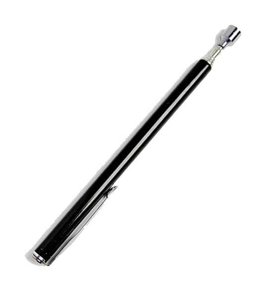 one black pickup pen on a plain white background; representative selection