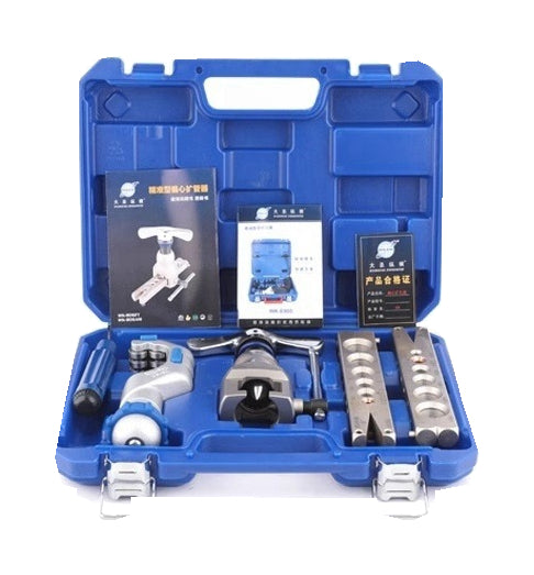 Actual WK-806FT-L toolkit in its single blue case; other frames, die modules and cutter-free packages are selected separately