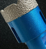 Close-up of a cutter rim and blue side wall.