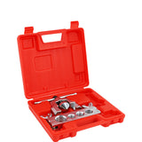 CT-203 components in their open red case, shown from another angle.