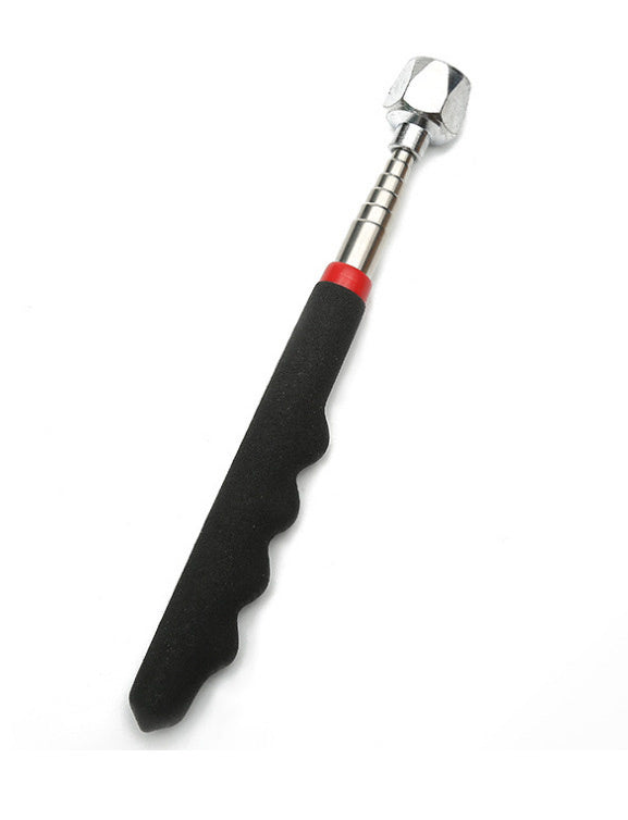 Black finger-grip pickup tool with its telescoping shaft collapsed.