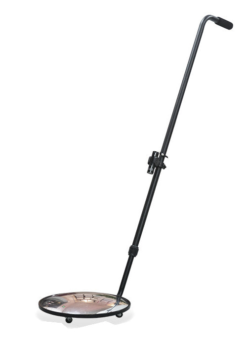 JTAJM-V3 wheeled inspection mirror with its original handle and pole.