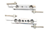 Close view of the tube-expander kit clamp plates.