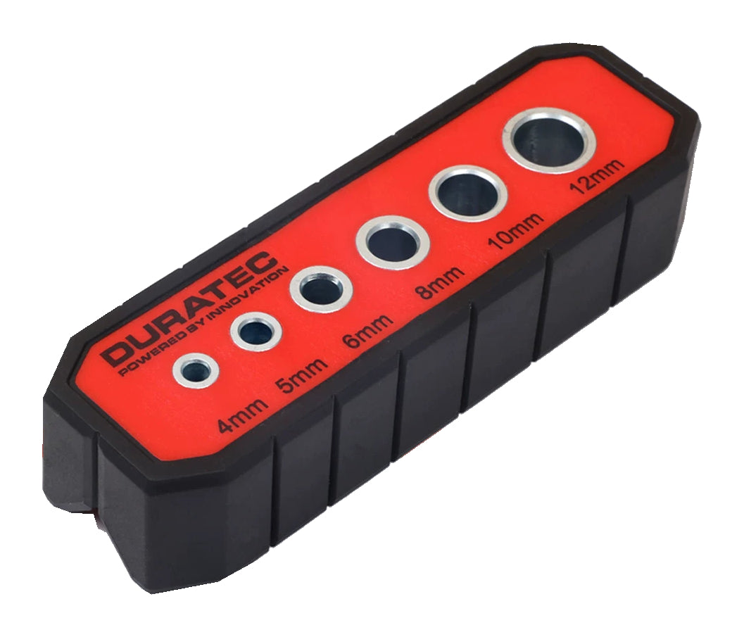 Multi-Hole Drill Guide Block, 4–10 mm Guide Sizes on a clean white background